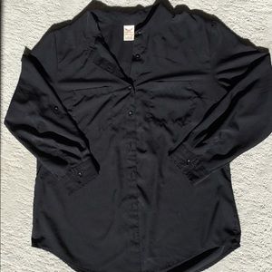 Black long sleeve blouse
